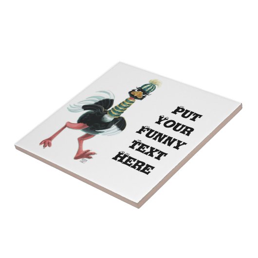 北極圏ダチョウ走 タイル (側面)