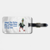 北極圏ダチョウ走 ラゲッジタグ (裏面横)