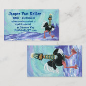 北極圏ダチョウ走 名刺 (正面/裏面)