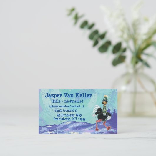 北極圏ダチョウ走 名刺 (スタンド正面)