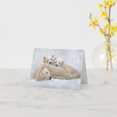 北極圏ファミリー カード (黄色い花)