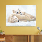 北極圏ファミリー キャンバスプリント (インサイチュ (リビング))