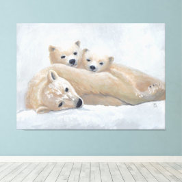 北極圏ファミリー キャンバスプリント