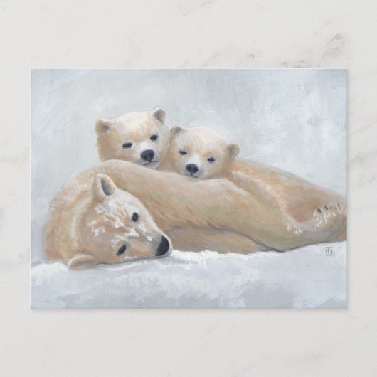 北極圏ファミリー ポストカード (正面)