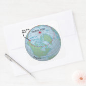 北極圏 スクエアシール (封筒)