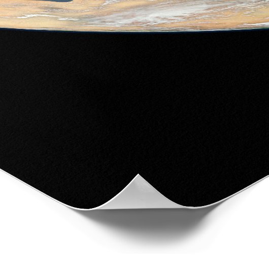 北極圏、ヨーロッパ、アジアを示す地球。 ポスター (角)