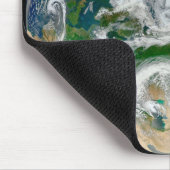 北極圏、ヨーロッパ、アジアを示す地球。 マウスパッド (コーナー)