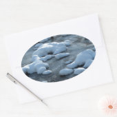 北極圏 楕円形シール (封筒)