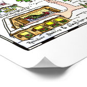 北極地図のポスター ポスター (角)