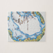 北極地図 ジグソーパズル (横)