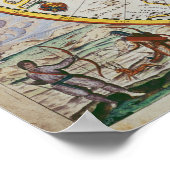 北極地図 ポスター (角)