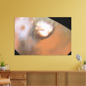 北極地域から見られる火星のサイクロン キャンバスプリント (インサイチュ (リビング))