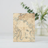 北極地域と隣接地域の地図（1855年） ポストカード (スタンド正面)