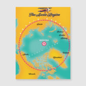 北極域北極地図 (正面)