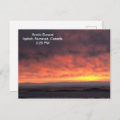 北極夕日 ポストカード (正面/裏面)
