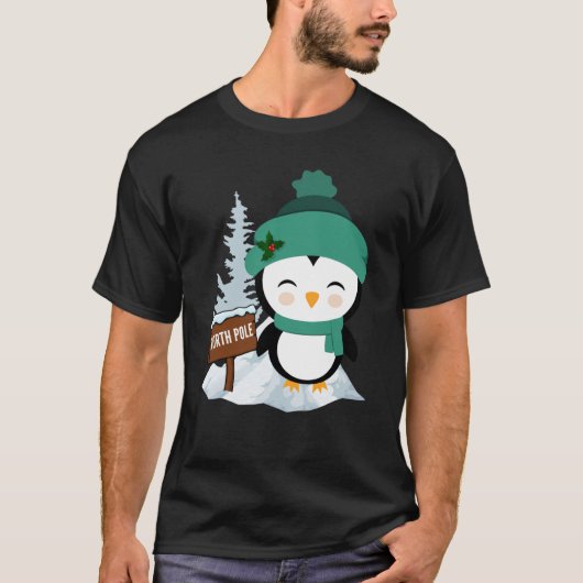 北極失ったペンギンのペンギン Tシャツ (正面)