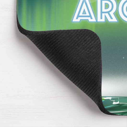 北極旅行ポスターアートへの旅行 マウスパッド (コーナー)