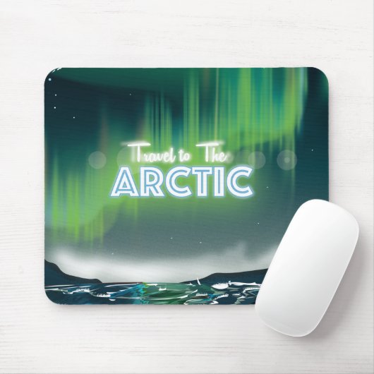 北極旅行ポスターアートへの旅行 マウスパッド (マウス)