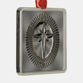 北極星のクリスマスオーナメント メタルオーナメント (右)