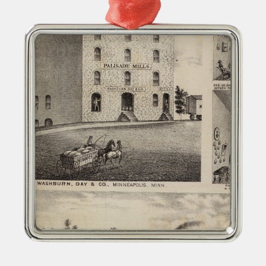 北極星の鉄の仕事、Washburn、ミネソタ メタルオーナメント (正面)