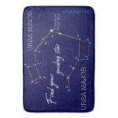 北極星を見つける北半球 バスマット (正面縦)