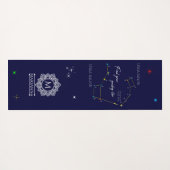 北極星を見つける北半球 ヨガマット (裏面(横))