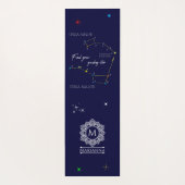 北極星を見つける北半球 ヨガマット (裏面)