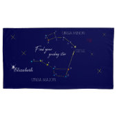 北極星を見つける北半球 枕カバー (正面)