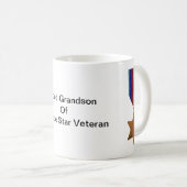 北極星誇りを持った退役軍人マグカップの孫 コーヒーマグカップ (正面右)