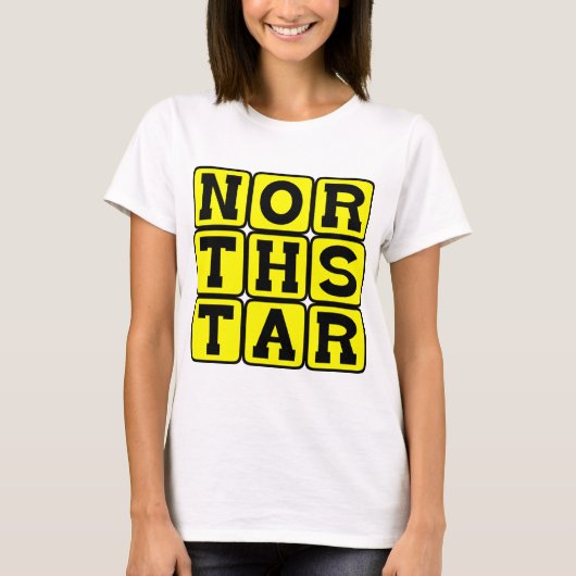 北極星、航行の助け Tシャツ (正面)