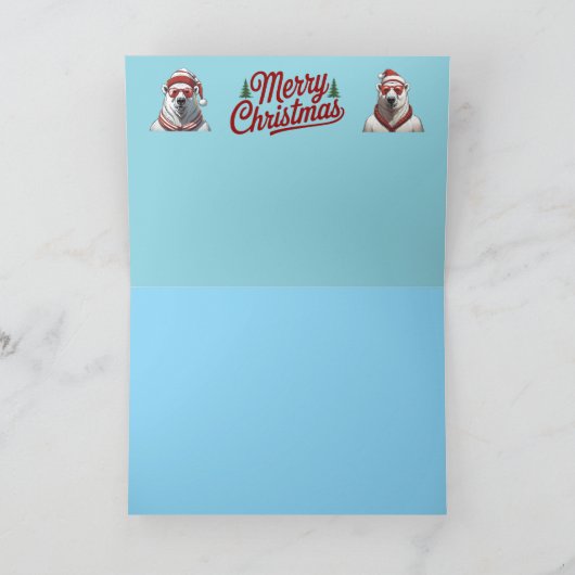 北極昼寝 カード (内部)