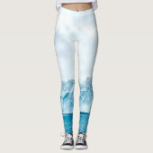 北極景観氷山グリーンランドノルウェースバルバード レギンス (正面)