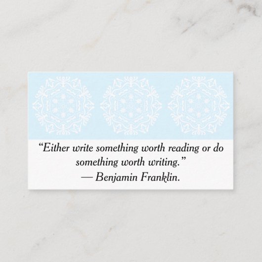 北極曼荼羅 名刺 (裏面)