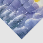 北極極熊イグルー&クリスマスツリーのデコパージュ 薄葉紙 (詳細)