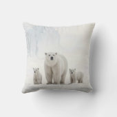 北極極熊ファミリー クッション (裏面)