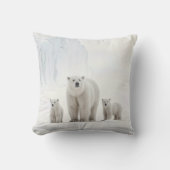 北極極熊ファミリー クッション (正面)