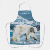 北極極熊ブルー エプロン (正面)