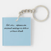 北極極熊ブルー キーホルダー (裏面)