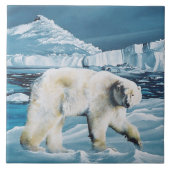 北極極熊ブルー タイル (正面)