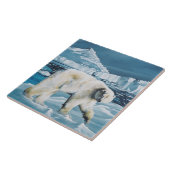 北極極熊ブルー タイル (側面)