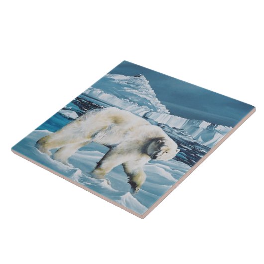 北極極熊ブルー タイル (側面)