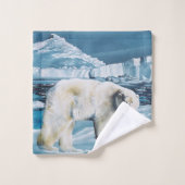 北極極熊ブルー バスタオルセット (ウォッシュタオル)