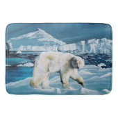 北極極熊ブルー バスマット (正面)