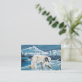 北極極熊ブルー 名刺 (スタンド正面)