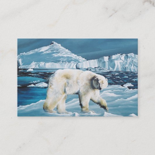 北極極熊ブルー 名刺 (正面)