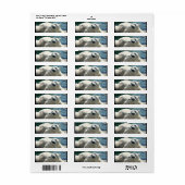 北極極熊差出人住所ラベル ラベル (フルシート)