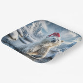 北極水のクリスマスポーラーベア ペーパープレート (傾斜あり)