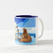 北極水差しバンドマグ ツートーンマグカップ (正面右)