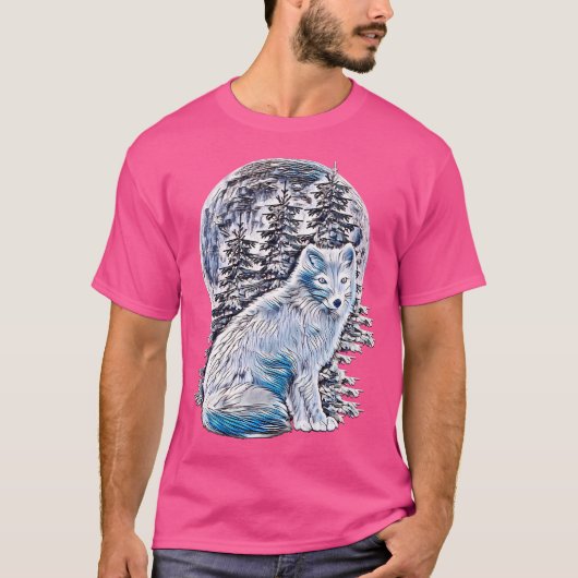 北極氷キツネ Tシャツ (正面)