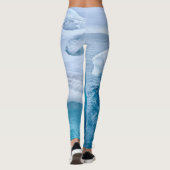 北極海に浮かぶ氷山イルリサット・グリーンランド レギンス (裏面)